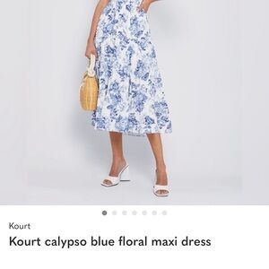 Kourt Blue Floral Mini dress